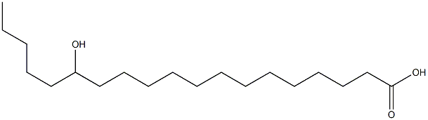 14-ヒドロキシノナデカン酸 化学構造式