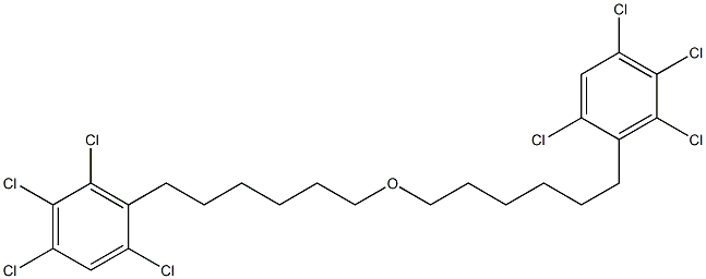 2,4,5,6-テトラクロロフェニルヘキシルエーテル 化学構造式