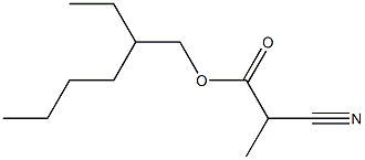 2-Cyanopropionic acid (2-ethylhexyl) ester,,结构式
