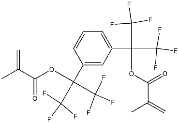 1,3-Bis[2-(methacryloyloxy)-1,1,1,3,3,3-hexafluoropropan-2-yl]benzene Structure