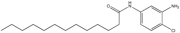 N-(3-Amino-4-chlorophenyl)tridecanamide,,结构式