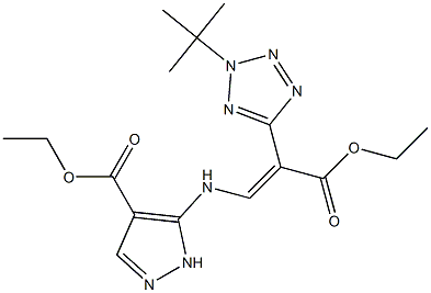 2-(2-tert-Butyl-2H-tetrazol-5-yl)-3-[[4-(ethoxycarbonyl)-1H-pyrazol-5-yl]amino]acrylic acid ethyl ester