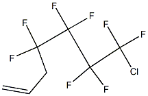 7-クロロ-4,4,5,5,6,6,7,7-オクタフルオロ-1-ヘプテン 化学構造式