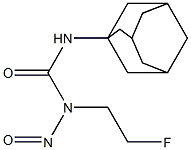 3-(1-Adamantyl)-1-(2-fluoroethyl)-1-nitrosourea Struktur