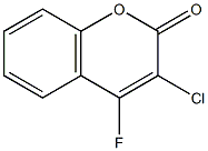 3-クロロ-4-フルオロクマリン 化学構造式