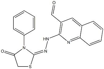 2-[2-[3-Formylquinoline-2-yl]hydrazono]-3-phenylthiazolidine-4-one