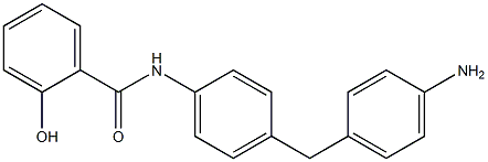 N-[4-(4-Aminobenzyl)phenyl]-2-hydroxybenzamide Structure