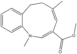 1,5-Dimethyl-6,7-dihydro-1H-1-benzazonine-3-carboxylic acid methyl ester,,结构式