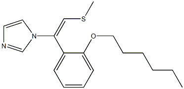  1-[(E)-2-Methylthio-1-[2-(hexyloxy)phenyl]ethenyl]-1H-imidazole