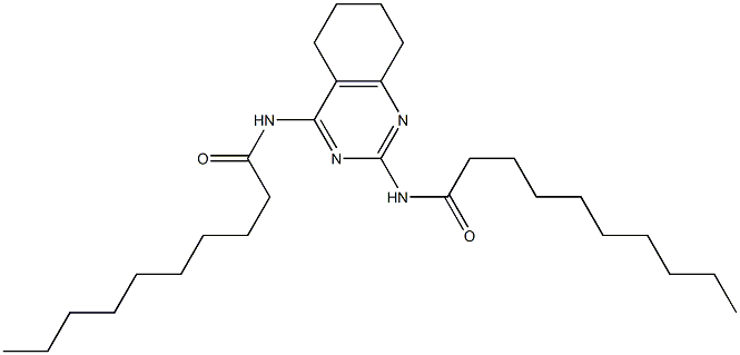 N,N'-[(5,6,7,8-Tetrahydroquinazoline)-2,4-diyl]bis(decanamide) 结构式