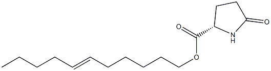 (S)-5-オキソピロリジン-2-カルボン酸6-ウンデセニル 化学構造式