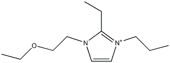 1-(2-Ethoxyethyl)-2-ethyl-3-propyl-1H-imidazol-3-ium Struktur