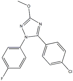 1-(4-Fluorophenyl)-5-(4-chlorophenyl)-3-methoxy-1H-1,2,4-triazole Struktur