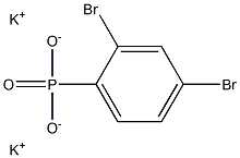 2,4-Dibromophenylphosphonic acid dipotassium salt,,结构式