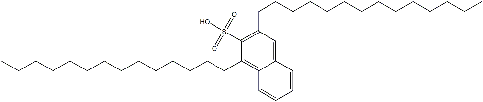 1,3-Ditetradecyl-2-naphthalenesulfonic acid Structure