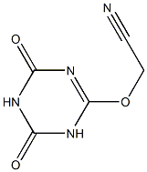 6-Cyanomethoxy-1,3,5-triazine-2,4(1H,3H)-dione Struktur