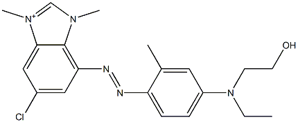 5-Chloro-7-[[4-[ethyl(2-hydroxyethyl)amino]-2-methylphenyl]azo]-1,3-dimethyl-1H-benzimidazol-3-ium|