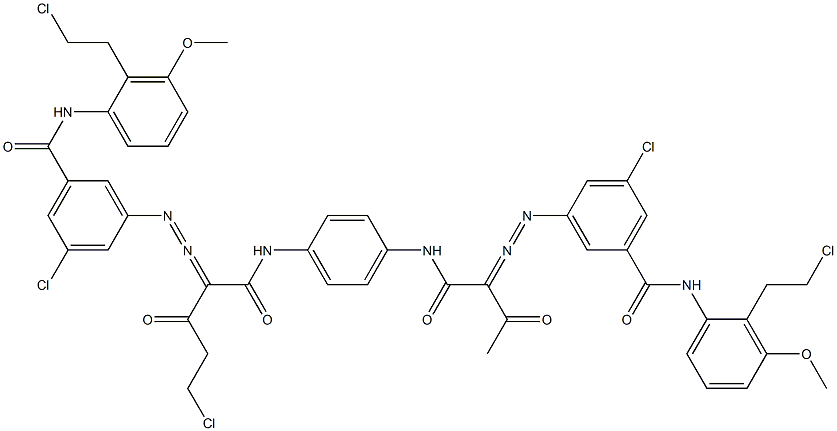  3,3'-[2-(Chloromethyl)-1,4-phenylenebis[iminocarbonyl(acetylmethylene)azo]]bis[N-[2-(2-chloroethyl)-3-methoxyphenyl]-5-chlorobenzamide]