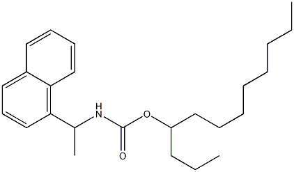 N-[1-(1-Naphtyl)ethyl]carbamic acid (1-propylnonyl) ester Structure