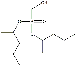 ヒドロキシメチルホスホン酸ビス(1,3-ジメチルブチル) 化学構造式