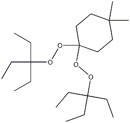 4,4-Dimethyl-1,1-bis(1,1-diethylpropylperoxy)cyclohexane,,结构式