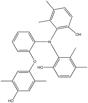  N,N-Bis(6-hydroxy-2,3-dimethylphenyl)-2-(4-hydroxy-2,5-dimethylphenoxy)benzenamine