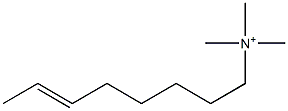 N,N,N-Trimethyl-6-octen-1-aminium Structure