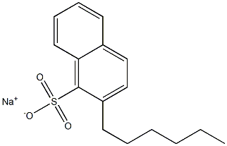 2-Hexyl-1-naphthalenesulfonic acid sodium salt Structure