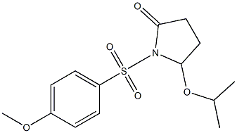 5-Isopropoxy-1-[(4-methoxyphenyl)sulfonyl]pyrrolidin-2-one,,结构式