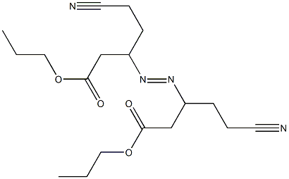 3,3'-Azobis(5-cyanovaleric acid)dipropyl ester 结构式