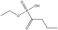 Butyrylphosphonic acid ethyl ester,,结构式