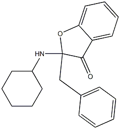 2-Benzyl-2-cyclohexylaminobenzofuran-3(2H)-one