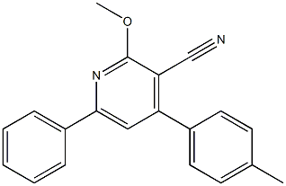 4-(p-Tolyl)-6-phenyl-2-methoxypyridine-3-carbonitrile|