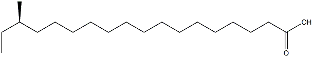 (R)-16-Methyloctadecanoic acid Structure