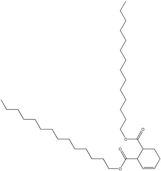 5-Cyclohexene-1,2-dicarboxylic acid ditetradecyl ester Structure