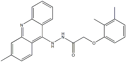 N'-(3-Methylacridin-9-yl)-2-(2,3-dimethylphenoxy)acetohydrazide Structure