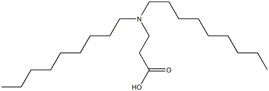 3-(Dinonylamino)propanoic acid 结构式