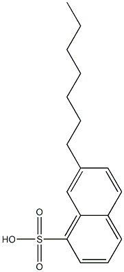 7-Heptyl-1-naphthalenesulfonic acid Struktur