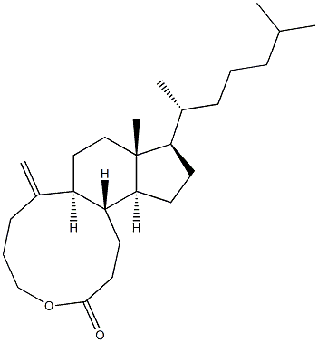 4-Oxa-5,10-secocholest-10(19)-en-5-one Structure
