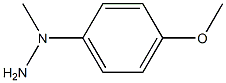 1-Methyl-1-(4-methoxyphenyl)hydrazine Structure