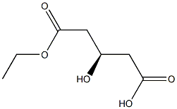 (R)-3-Hydroxyglutaric acid 1-ethyl ester Struktur