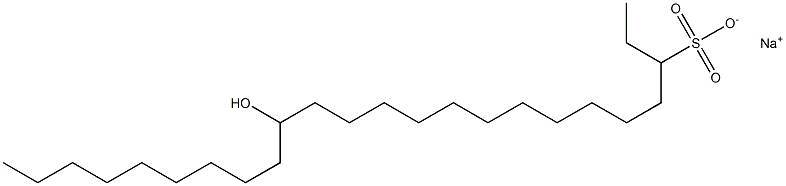 15-Hydroxytetracosane-3-sulfonic acid sodium salt Structure