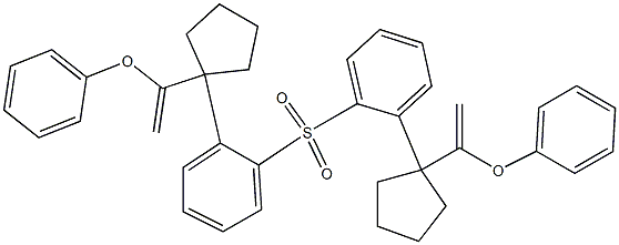 [1-(1-Phenoxyethenyl)cyclopentyl]phenyl sulfone Structure