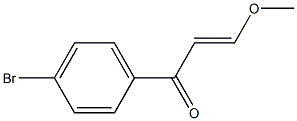(2E)-3-Methoxy-1-(4-bromophenyl)-2-propen-1-one Structure