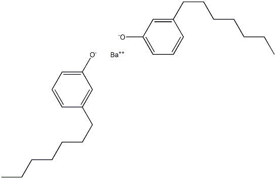 Barium bis(3-heptylphenolate) Structure