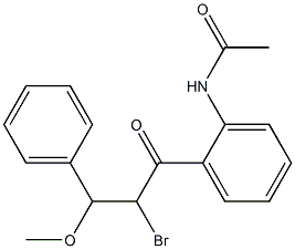  1-[2-(Acetylamino)phenyl]-2-bromo-3-methoxy-3-phenylpropan-1-one