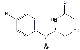 [1R,2R,(-)]-2-Acetylamino-1-(p-aminophenyl)-1,3-propanediol Struktur