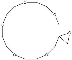 1,5,8,11,14,17-ヘキサオキサスピロ[2.15]オクタデカン 化学構造式