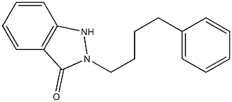 2-(4-フェニルブチル)-1H-インダゾール-3(2H)-オン 化学構造式