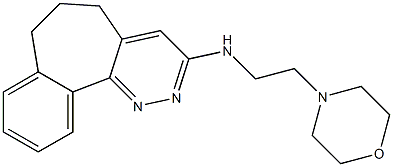 6,7-Dihydro-N-(2-morpholinoethyl)-5H-benzo[6,7]cyclohepta[1,2-c]pyridazin-3-amine Structure